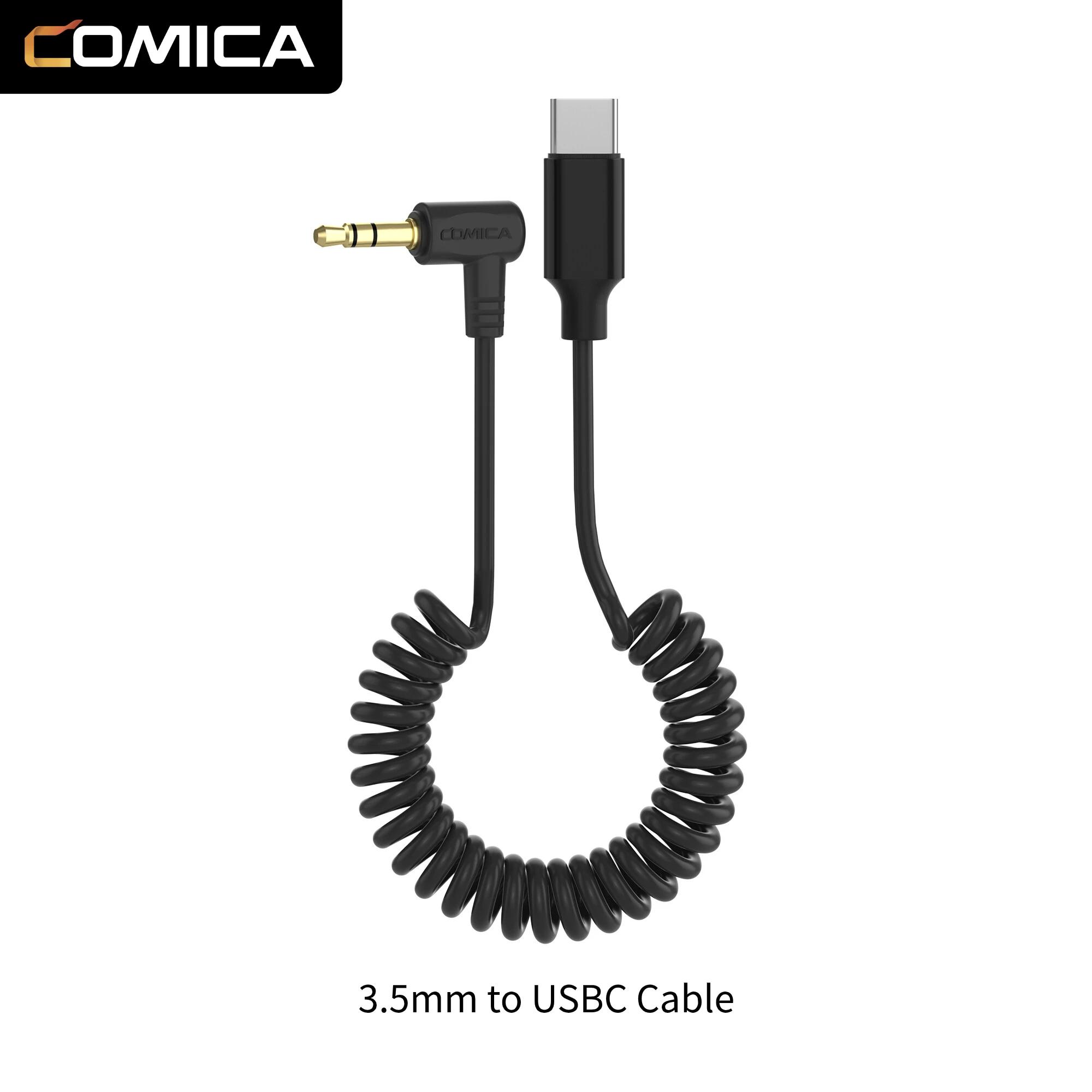 Comica CVM-D-UC II TRS-USB-C   ̺, ȵ̵ Ʈ  ũ, 3.5mm